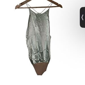 Pastel silk body suit